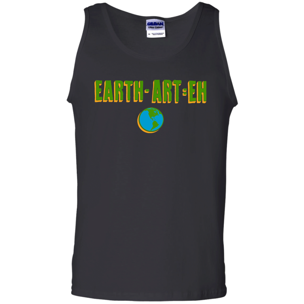 ArtichokeUSA Custom Design. EARTH-ART=EH. Men's 100% Cotton Tank Top