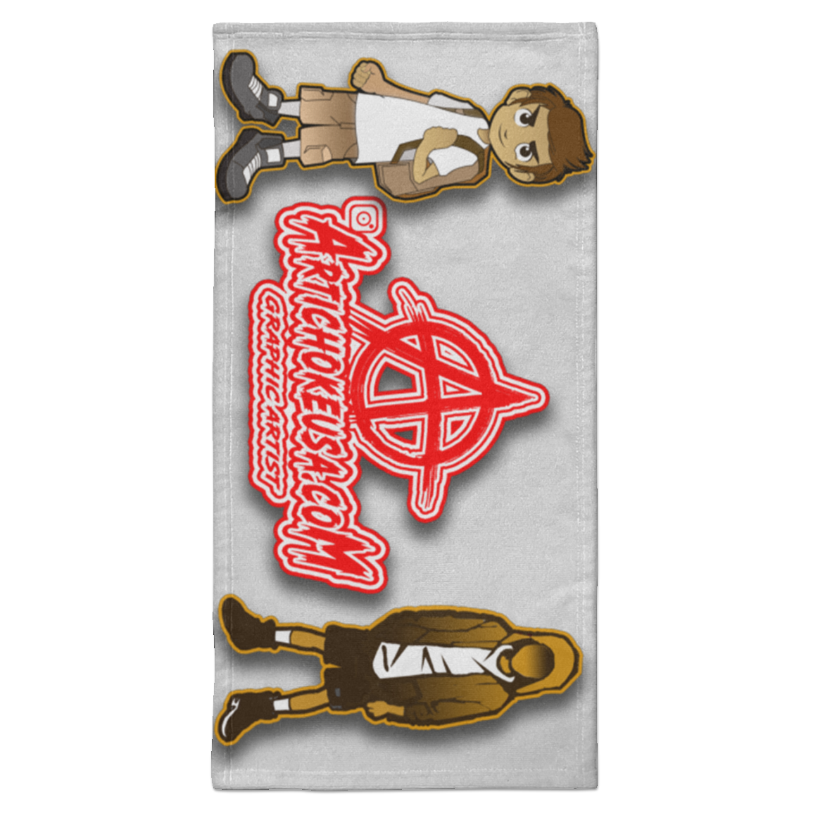 ArtichokeUSA Custom Design. Façade: (Noun) A false appearance that makes someone or something seem more pleasant or better than they really are. Towel - 15x30