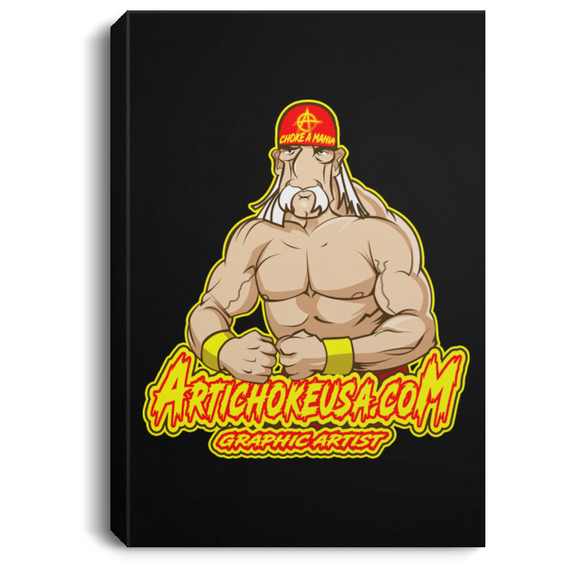 ArtichokeUSA Character and Font Design. Let’s Create Your Own Design Today. Fan Art. The Hulkster. Portrait Canvas .75in Frame