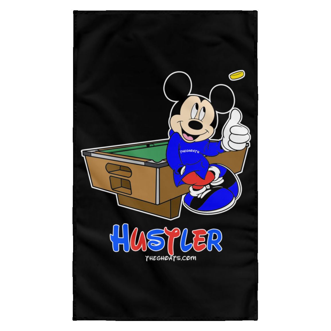 The GHOATS Custom Design. #18 Hustler Fan Art. Wall Flag
