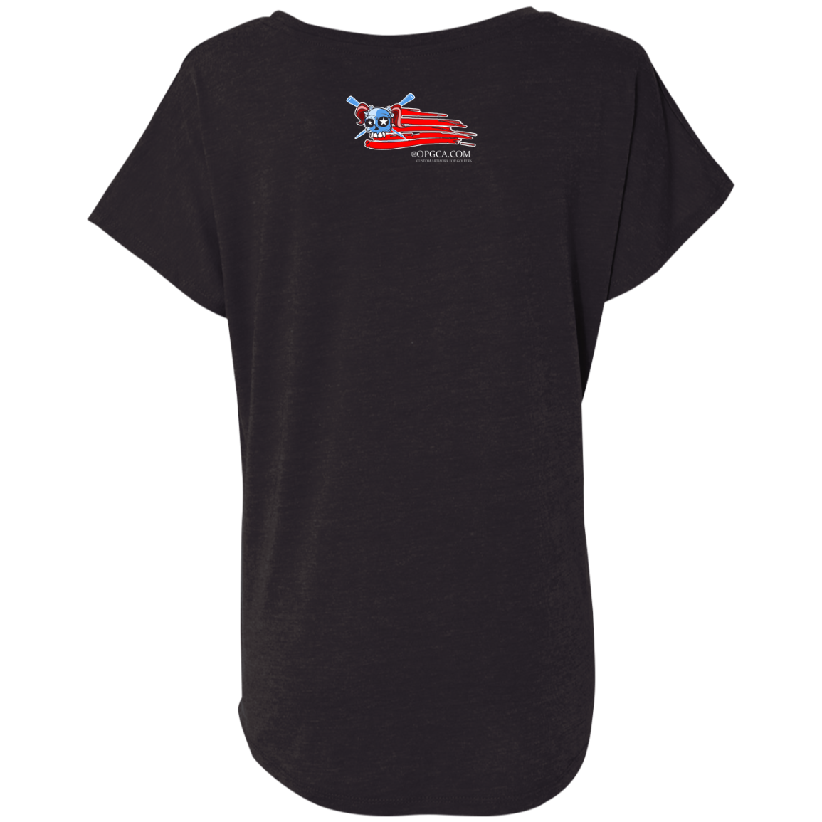 OPG Custom Design #12. American Golfer. Female Edition. Ladies' Triblend Dolman Sleeve