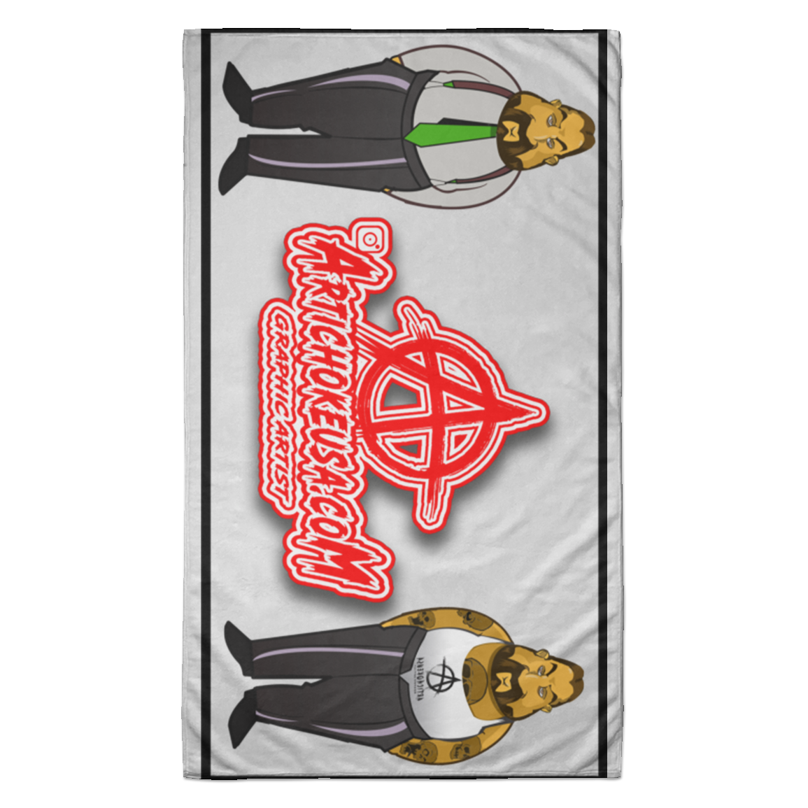 ArtichokeUSA Custom Design. Façade: (Noun) A false appearance that makes someone or something seem more pleasant or better than they really are. Towel - 35x60