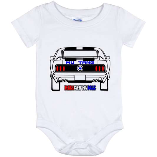 ArtichokeUSA Custom Design. Merican Muscle. Wu-Tang / Mustang Parody. Baby Onesie 12 Month