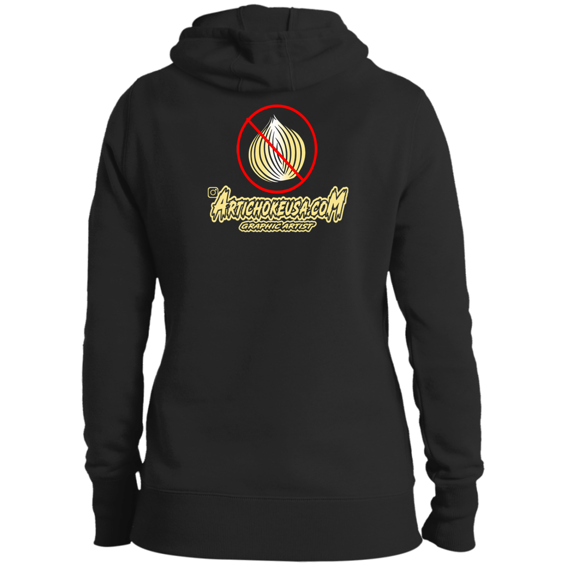 ArtichokeUSA Custom Design. Fuck Onions. Ladies' Pullover Hooded Sweatshirt