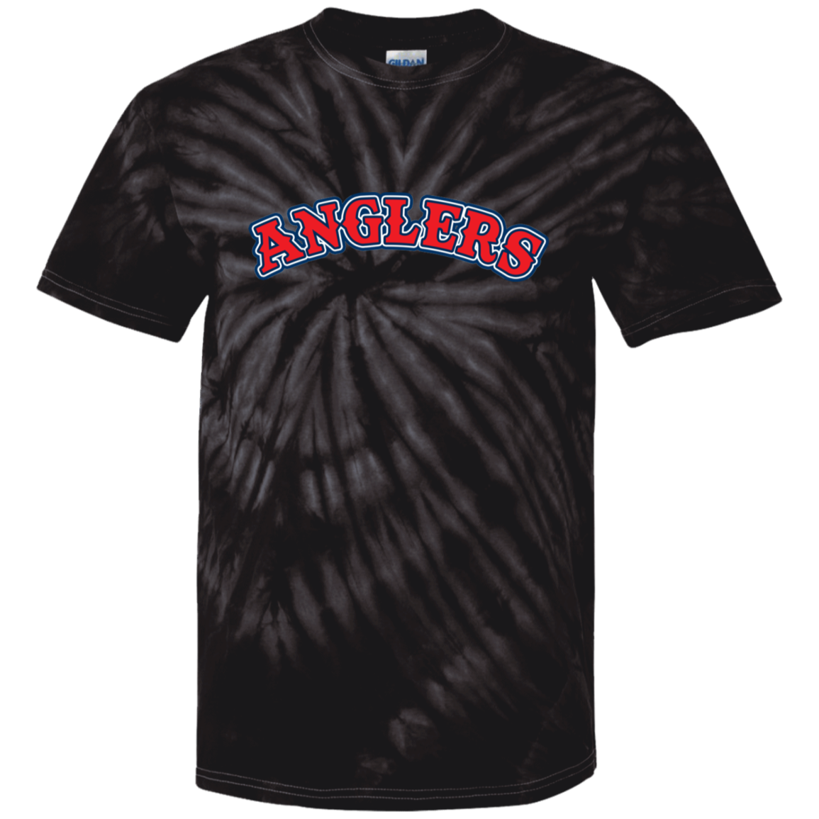 ArtichokeUSA Custom Design. Anglers. Southern California Sports Fishing. Los Angeles Angels Parody. 100% Cotton Tie Dye T-Shirt