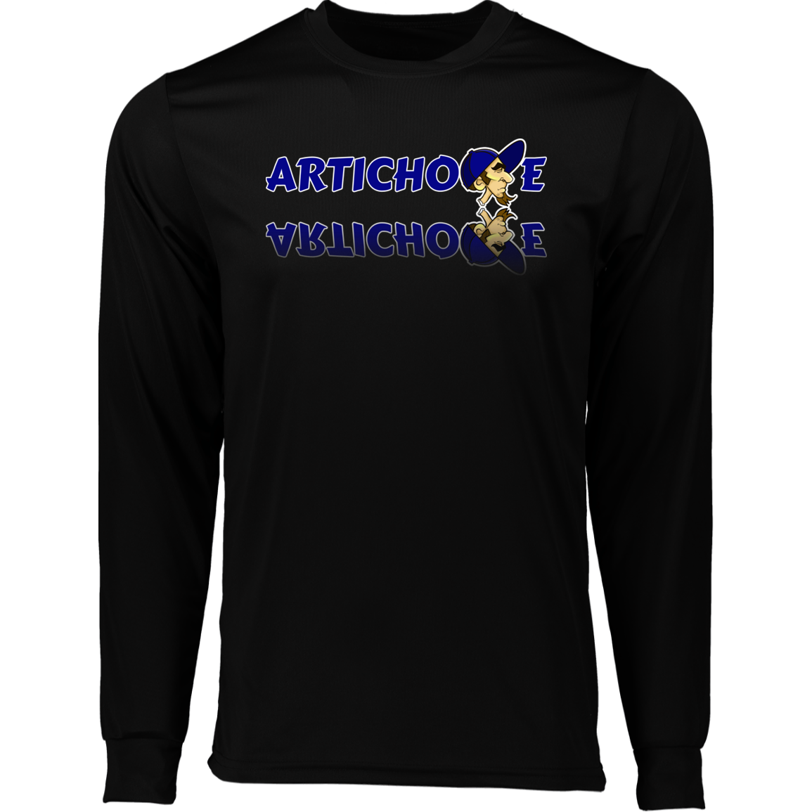 ZZ#20 ArtichokeUSA Characters and Fonts. "Clem" Let’s Create Your Own Design Today. Long Sleeve Moisture-Wicking Tee