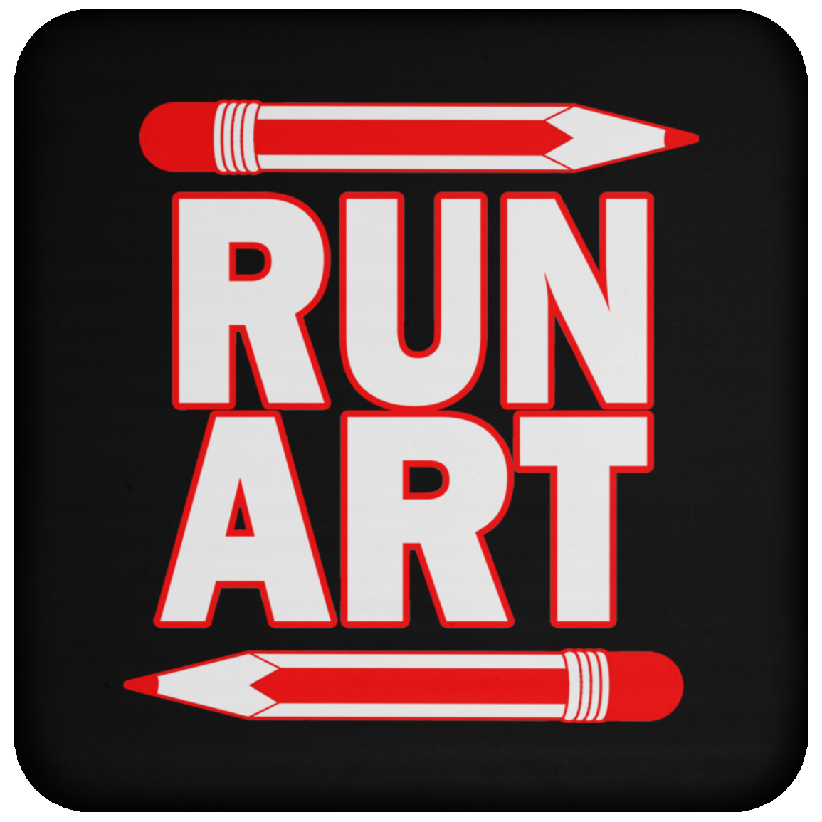 ArtichokeUSA Custom Design #1. RUN ART. Coaster