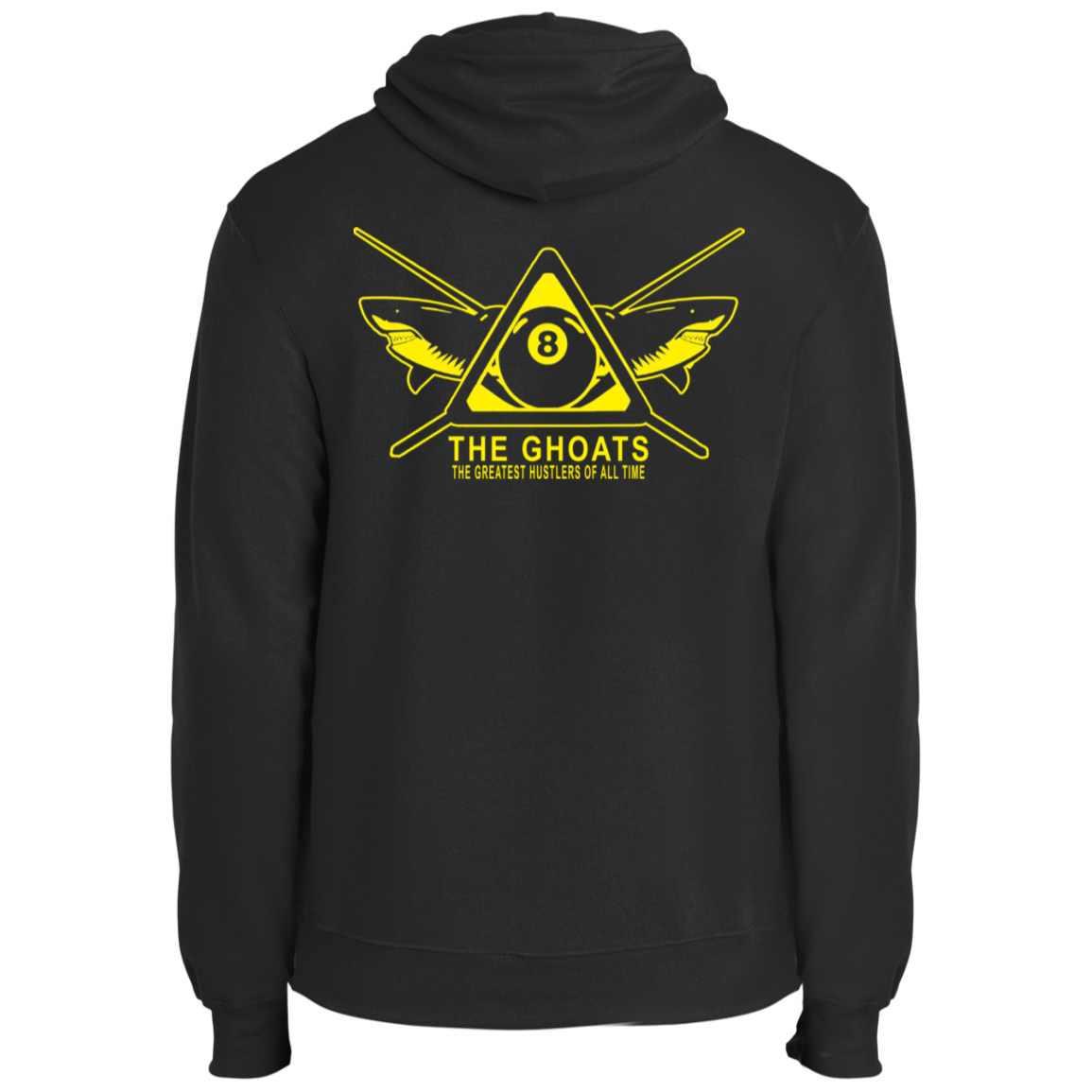 The GHOATS Custom Design #35. Beware of Sharks. Shoot at Your Own Risk. Fleece Pullover Hoodie