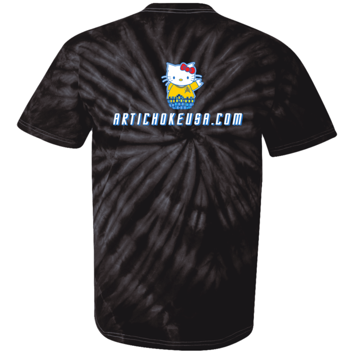 ArtichokeUSA Custom Design. Beam Me Up Kitty. Fan Art / Parody. Youth Tie Dye T-Shirt