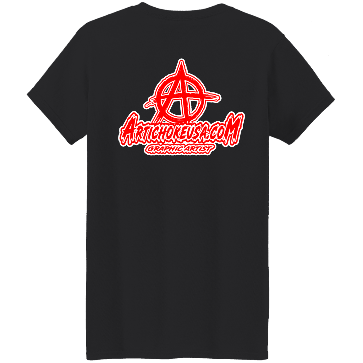 ArtichokeUSA Custom Design. Metallica Style Logo. Let's Make One For Your Project. Ladies' 5.3 oz. T-Shirt