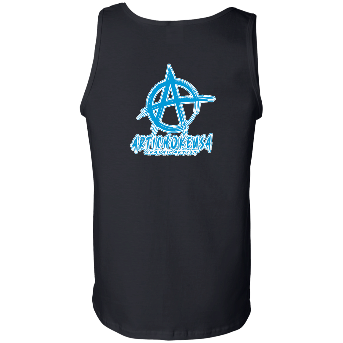 ArtichokeUSA Custom Design. Don't Eat Cookies And Spend Cache! Delete Them! Cookie Monster and Richie Rich Fan Art/Parody. Men's 100% Cotton Tank Top