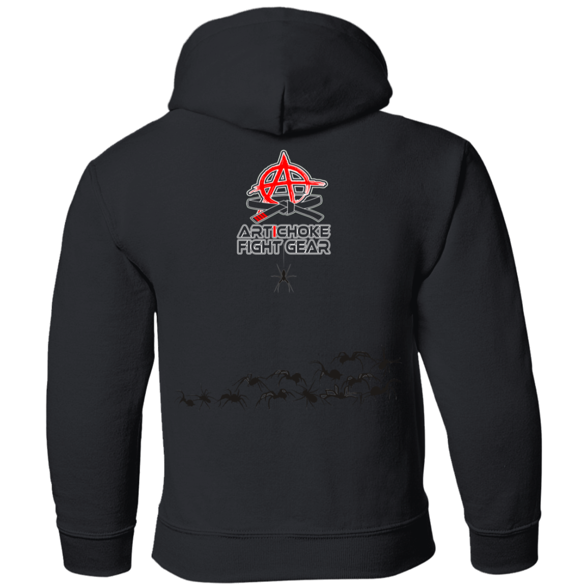 Artichoke Fight Gear Custom Design #1. Arachnophobia. It's a jiu Jitsu Thing. Spider Guard. BJJ. Youth Pullover Hoodie
