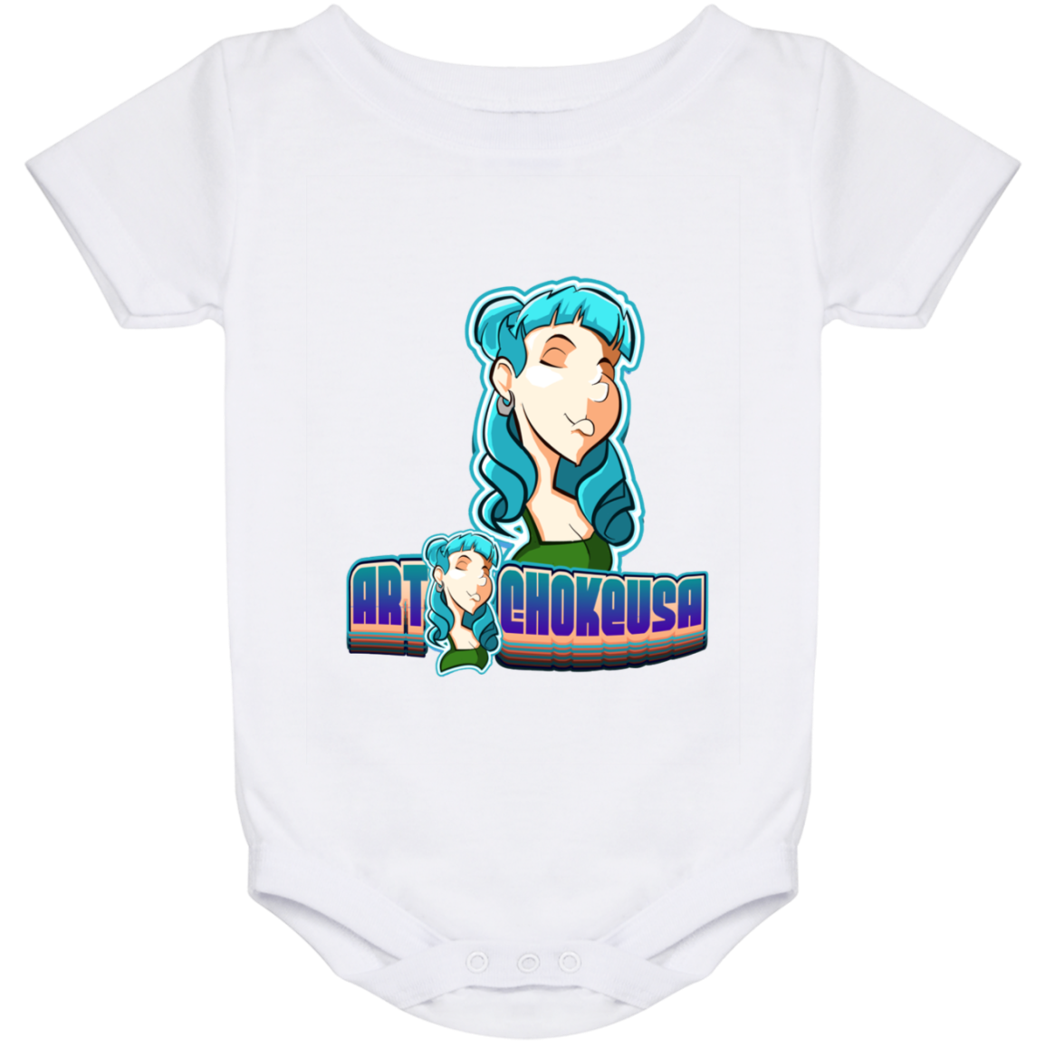 ZZ#10 ArtichokeUSA Characters and Fonts. "Shelly" Let’s Create Your Own Design Today. Baby Onesie 24 Month