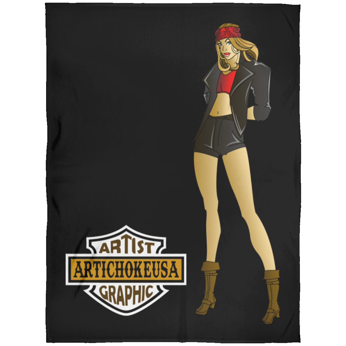 ArtichokeUSA Custom Design. Façade: (Noun) A false appearance that makes someone or something seem more pleasant or better than they really are. Arctic Fleece Blanket 60x80