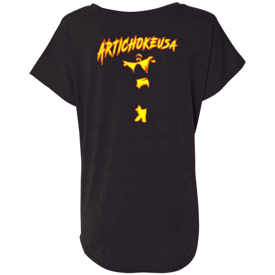 ArtichokeUSA Character and Font Design. Let’s Create Your Own Design Today. Fan Art. The Hulkster. Ladies' Triblend Dolman Sleeve