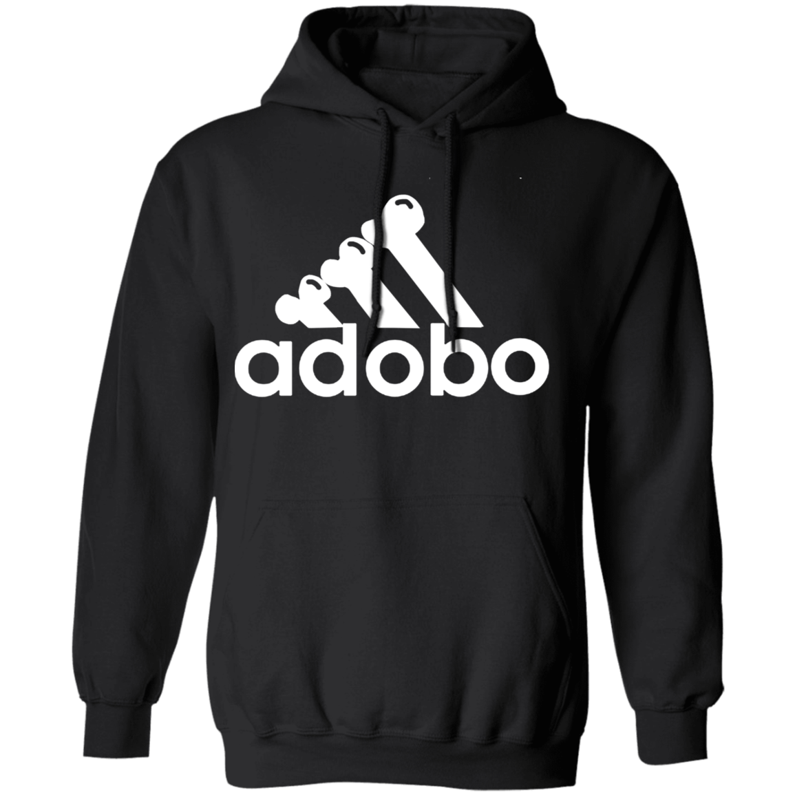 ArtichokeUSA Custom Design. Adobo. Adidas Parody. Basic Pullover Hoodie