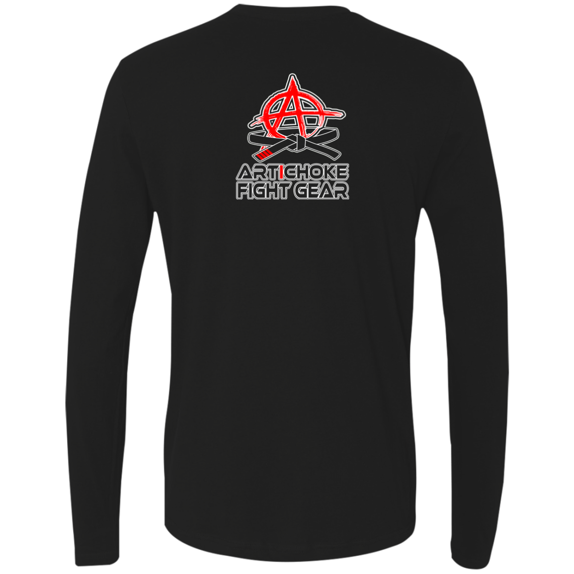 Artichoke Fight Gear Custom Design #9. Babality. Mortal Kombat Parody. MMA. Men's 100% combed ring-spun cotton long sleeve