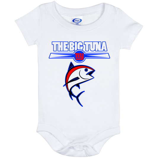 ArtichokeUSA Custom Design. The Big Tuna. Bill Parcell Tribute. NY Giants Fan Art. Baby Onesie 6 Month