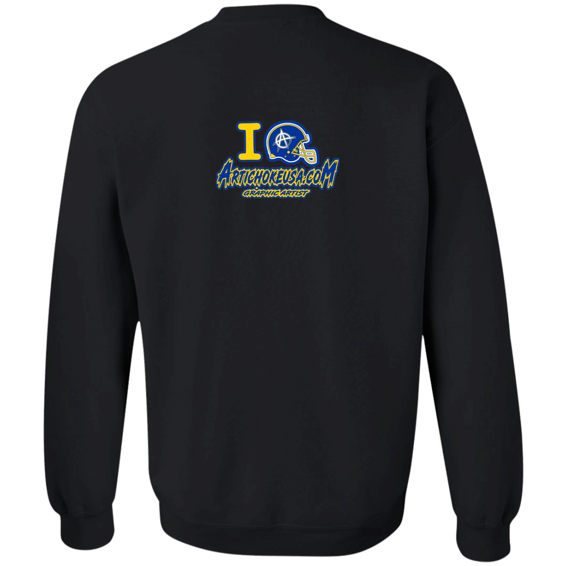 ArtichokeUSA Custom Design. Los Ramgeles. Fan Art. Crewneck Pullover Sweatshirt
