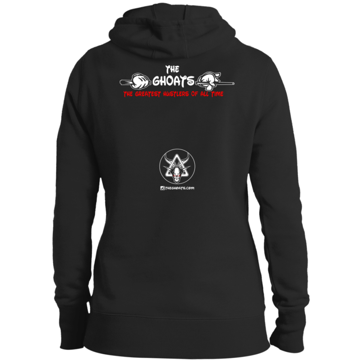 The GHOATS Custom Design. #5 The Best Offense is a Good Defense. Ladies' Pullover Hoodie