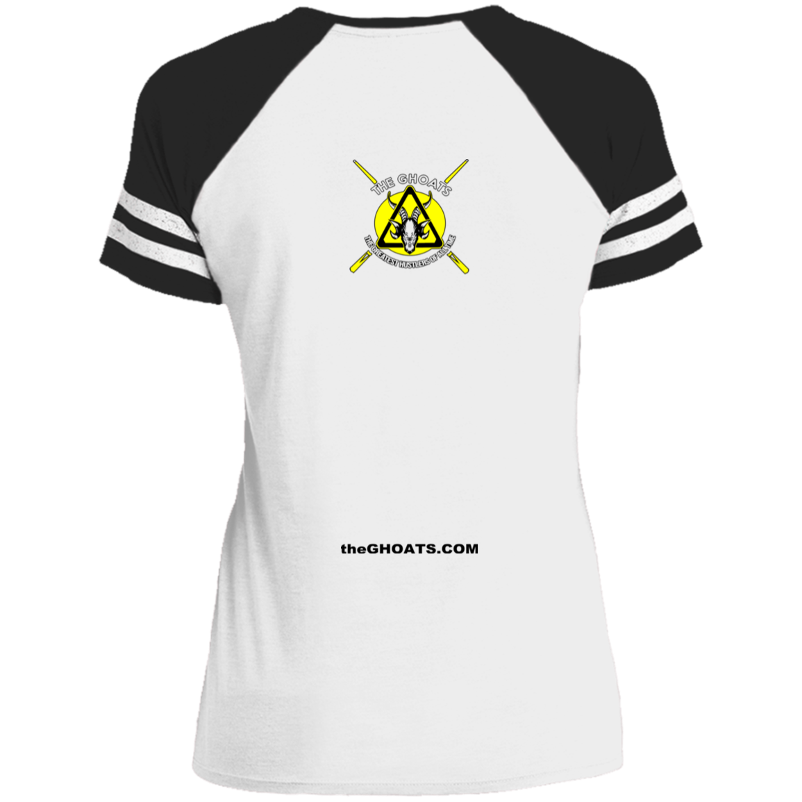 The GHOATS Custom Design #7. Rack Break Run Repeat. Ying Yang. Ladies' Game V-Neck T-Shirt