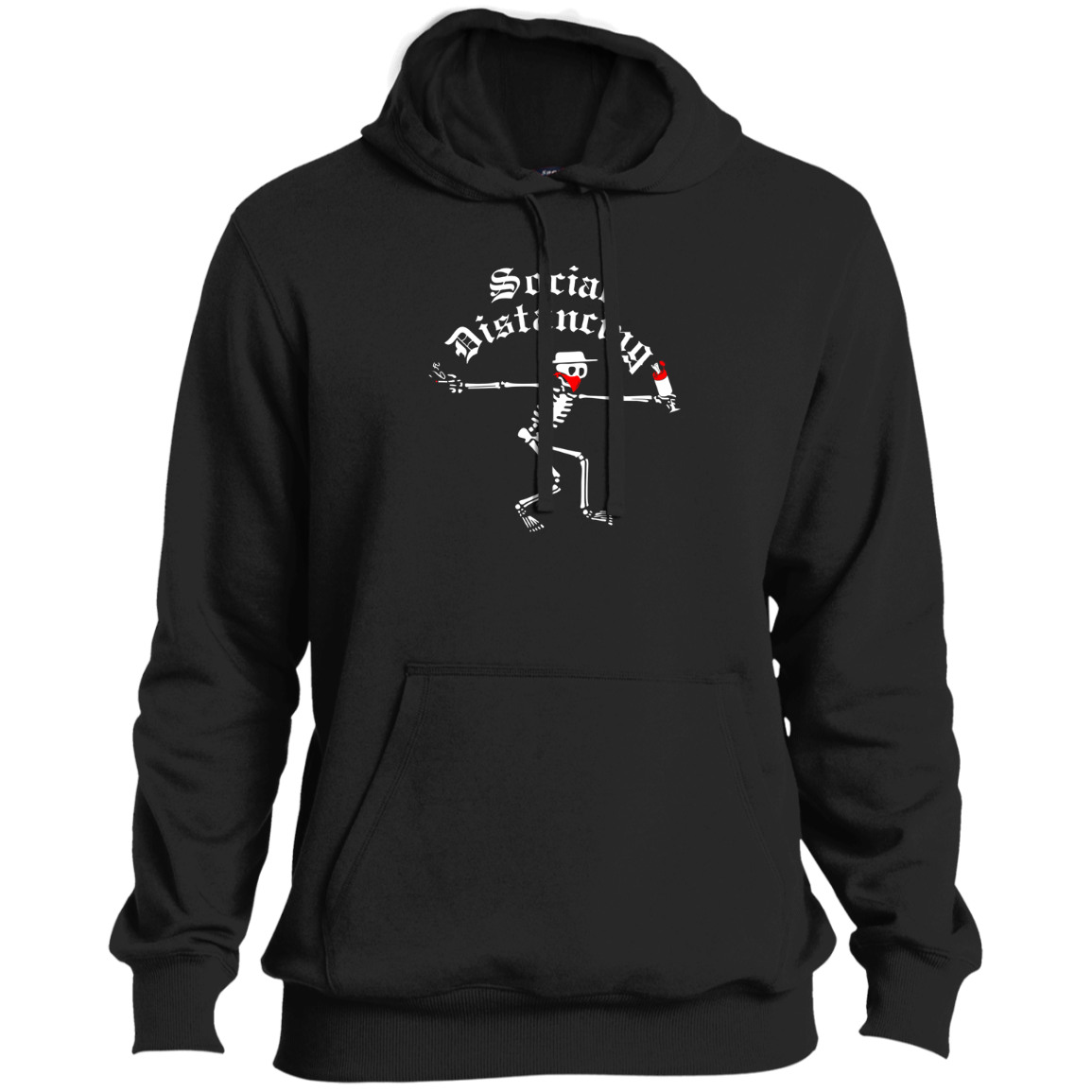 ArtichokeUSA Custom Design. Social Distancing. Social Distortion Parody. Tall Pullover Hoodie