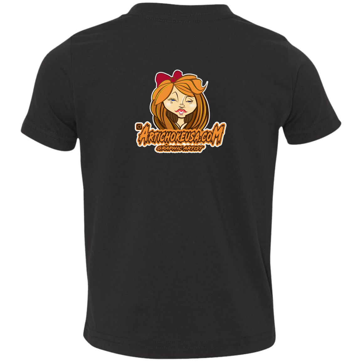 ZZ#21 Characters and Fonts. Aubrey. A show case of my characters and font styles. Toddler Jersey T-Shirt
