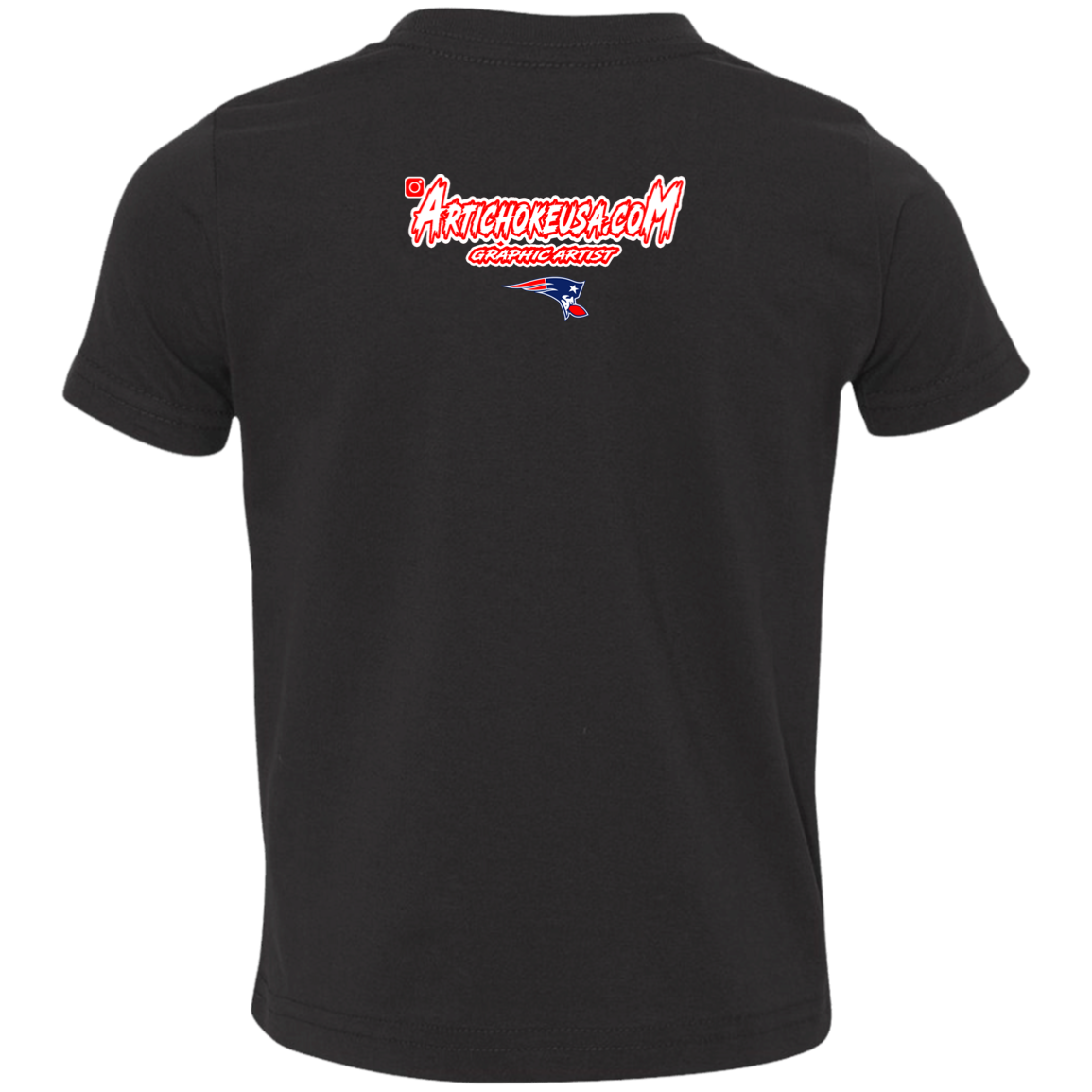 ArtichokeUSA Custom Design. New England Deflatriots. New England Patriots Parody. Toddler Jersey T-Shirt