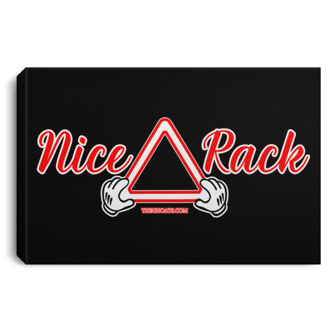 The GHOATS Custom Design. #20 Nice Rack. Landscape Canvas .75in Frame