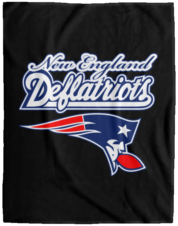 ArtichokeUSA Custom Design. New England Deflatriots. New England Patriots Parody. Cozy Plush Fleece Blanket - 60x80