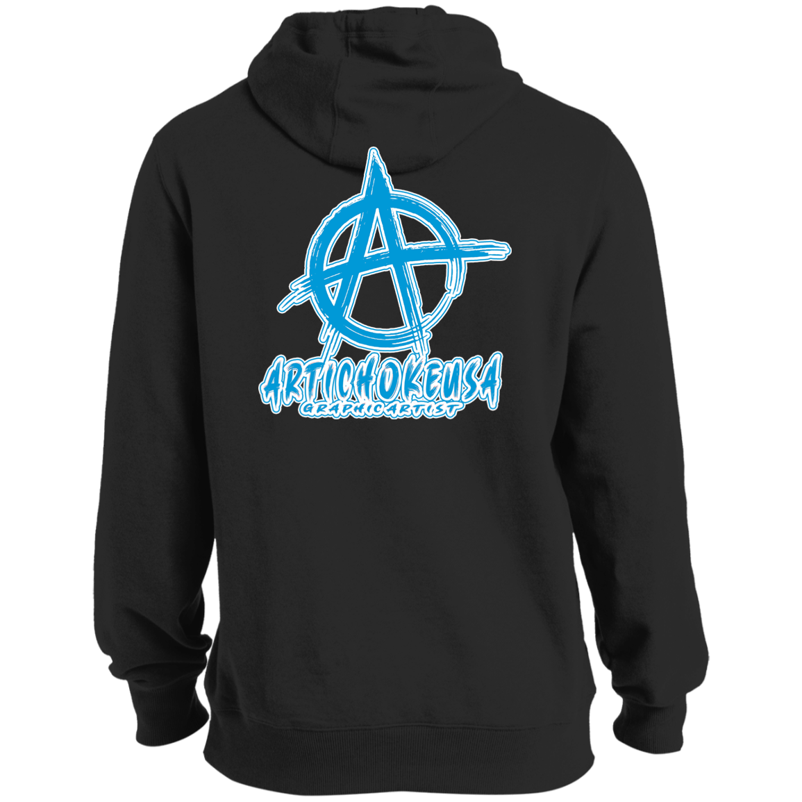 ArtichokeUSA Custom Design. Don't Eat Cookies And Spend Cache! Delete Them! Cookie Monster and Richie Rich Fan Art/Parody. Tall Pullover Hoodie