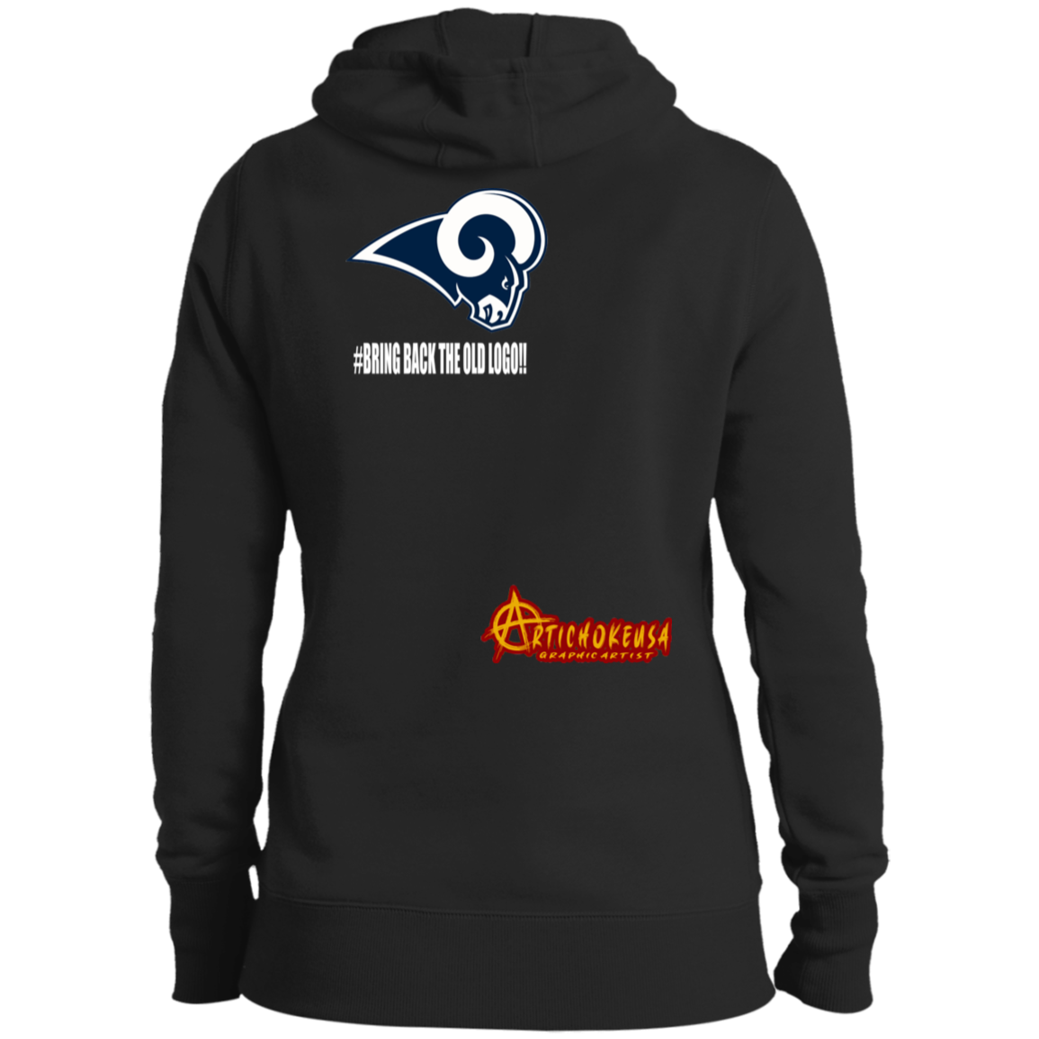 ArtichokeUSA Custom Design. LA Ram's Todd Gurley Jurassic Park Fan Art / Parody. Ladies' Soft Style Hoodie