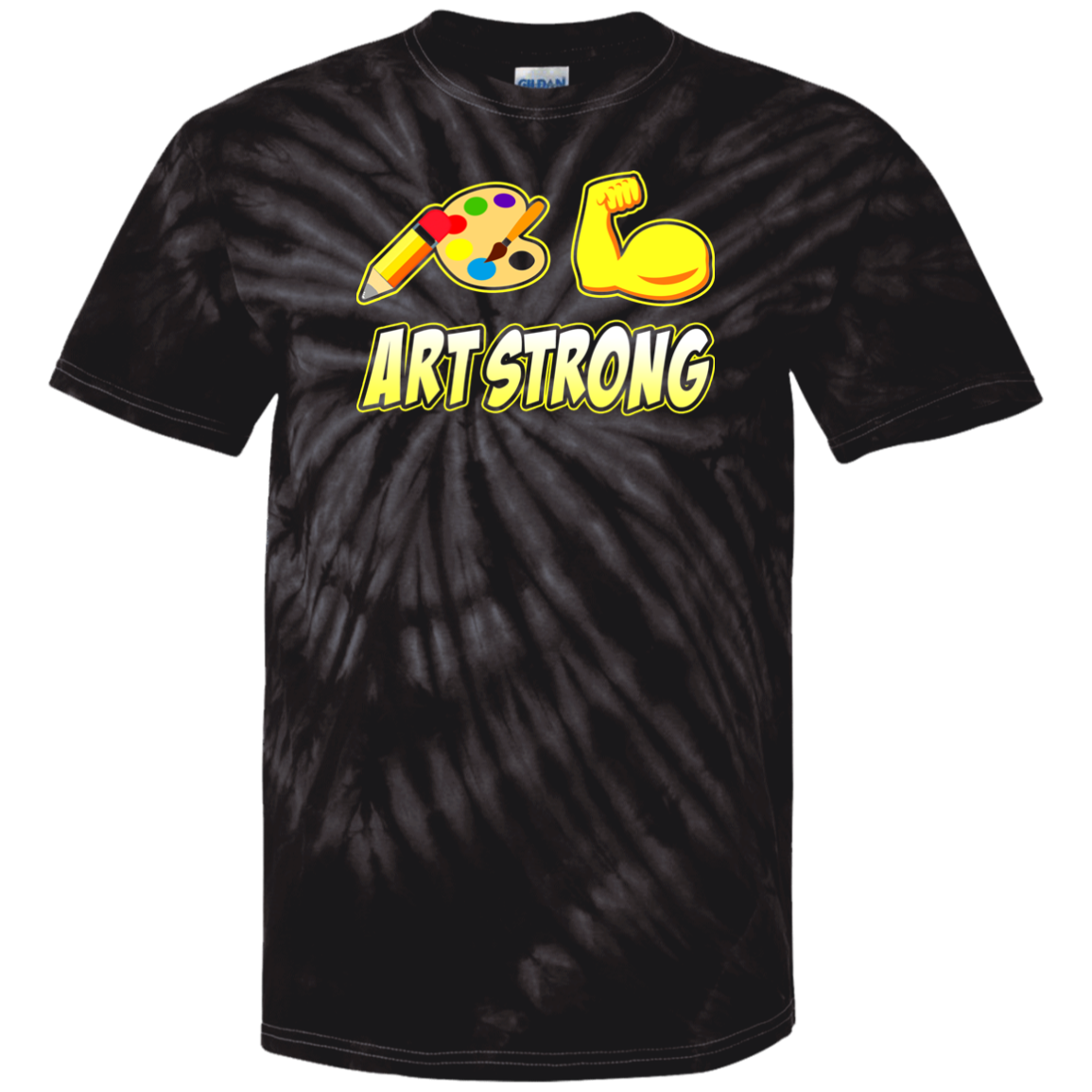 ArtichokeUSA Custom Design. Art Strong. Youth Tie Dye T-Shirt