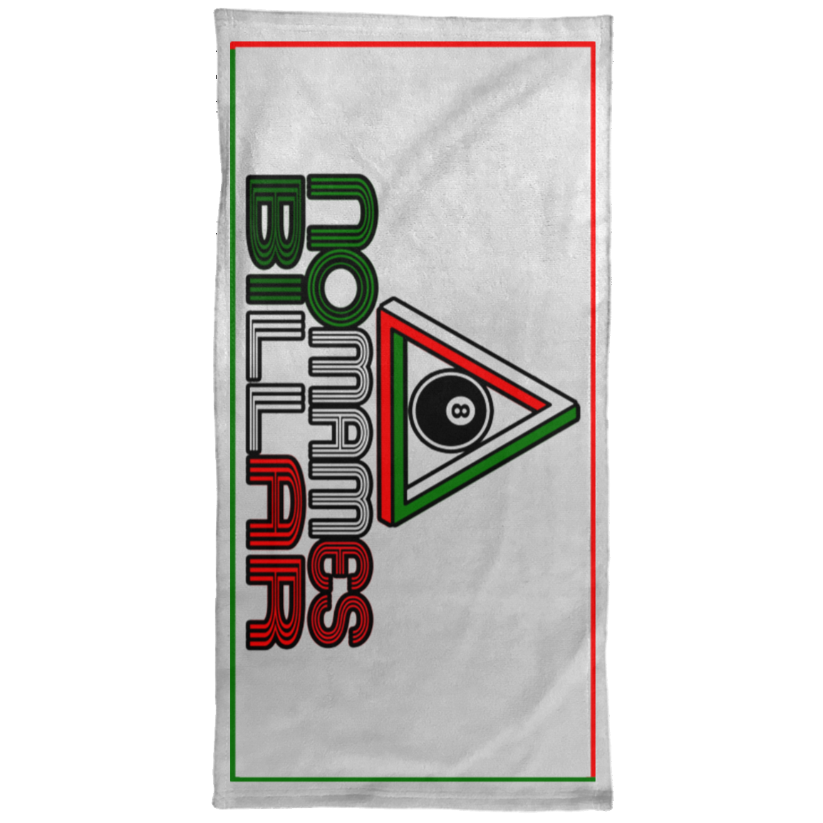 The GHOATS Custom Design #21. No Mames Billar. (Spanish Translation: You've got to be kidding. Pool). Towel - 15x30
