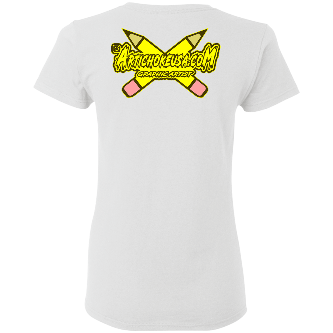 Artichoke Custom Design. Eat. Draw. Sleep. Repeat. Ladies' 5.3 oz. T-Shirt