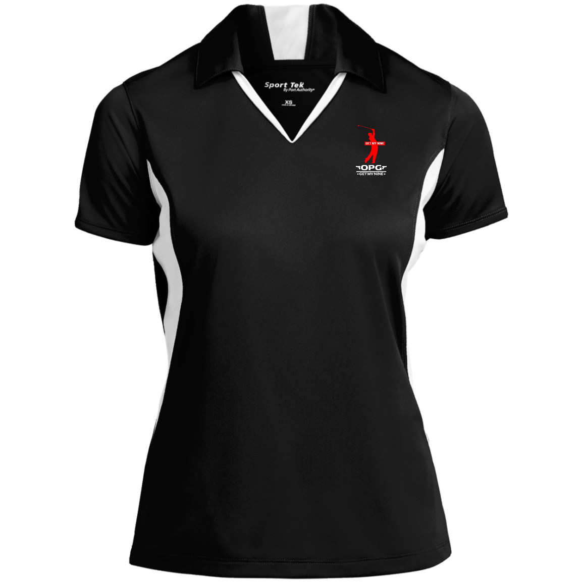 OPG Custom Design #16. Get My Nine. Male Version. Ladies' Colorblock Performance Polo
