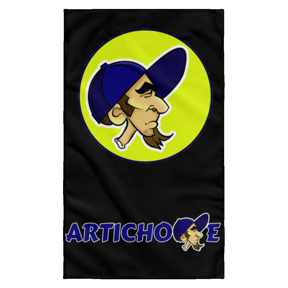 ArtichokeUSA Character and Font design #20. Friends, Clients, and People of Earth. Let's Create Your Own Design Today. Wall Flag