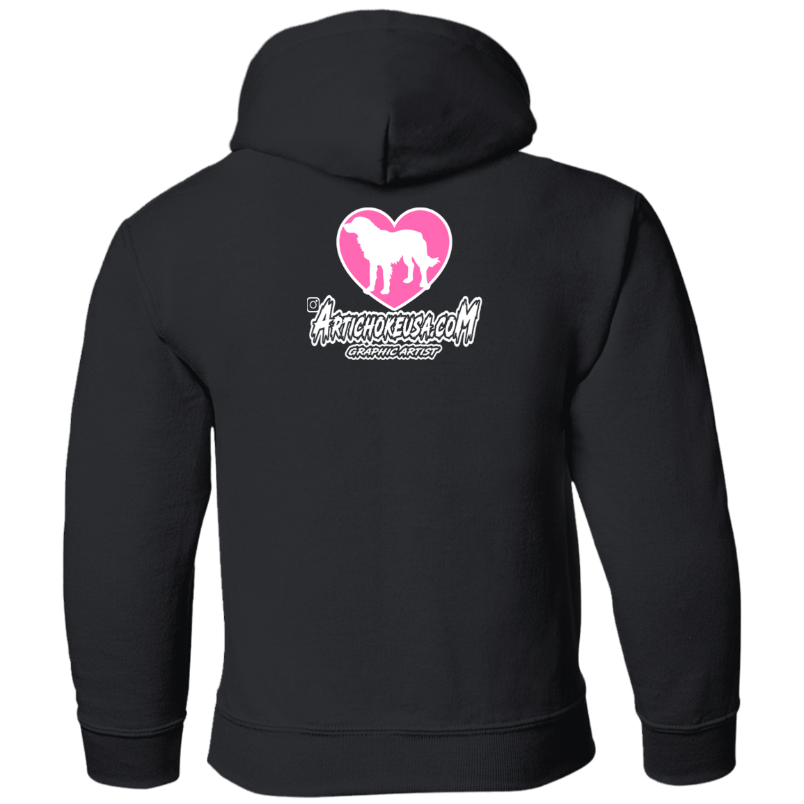 ArtichokeUSA Custom Design. Ruffing the Passer. Labrador Edition. Female Version. Youth Pullover Hoodie