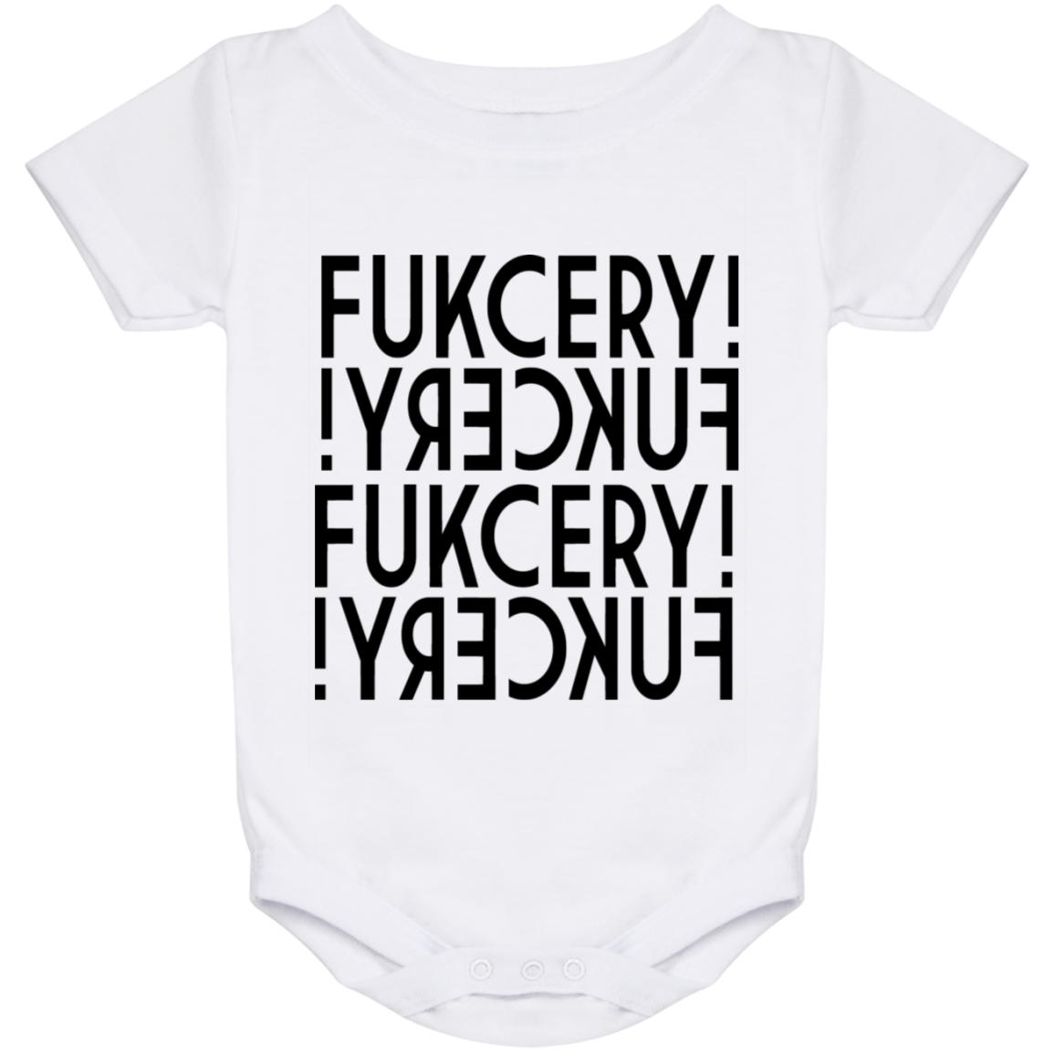 ArtichokeUSA Custom Design. FUKCERY. The New Bullshit. Baby Onesie 24 Month