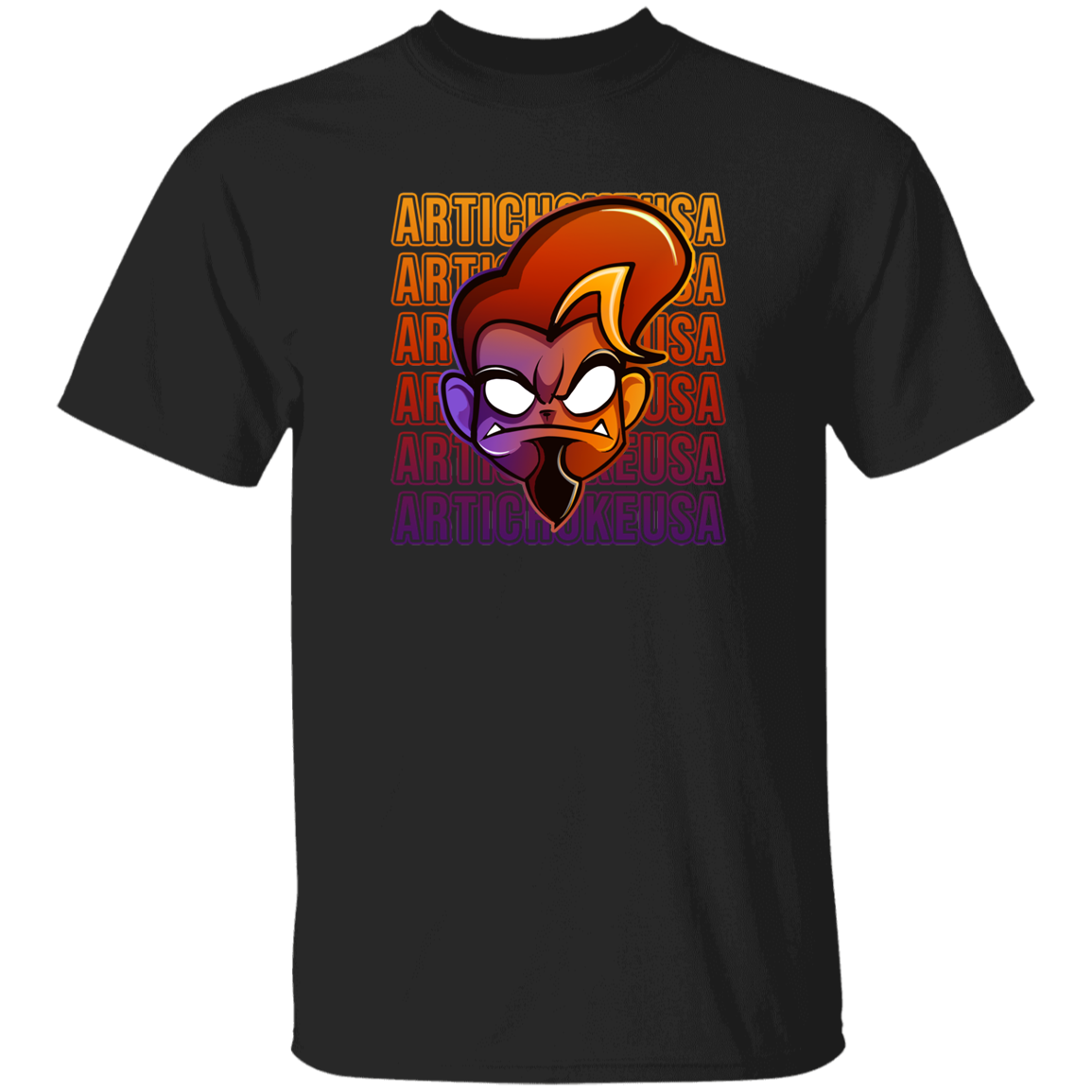 ArtichokeUSA Character and Font design. Let's Create Your Own Team Design Today. Arthur. 100% Cotton T-Shirt