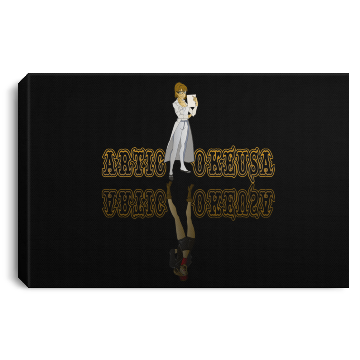 ArtichokeUSA Custom Design. Façade: (Noun) A false appearance that makes someone or something seem more pleasant or better than they really are. Landscape Canvas .75in Frame