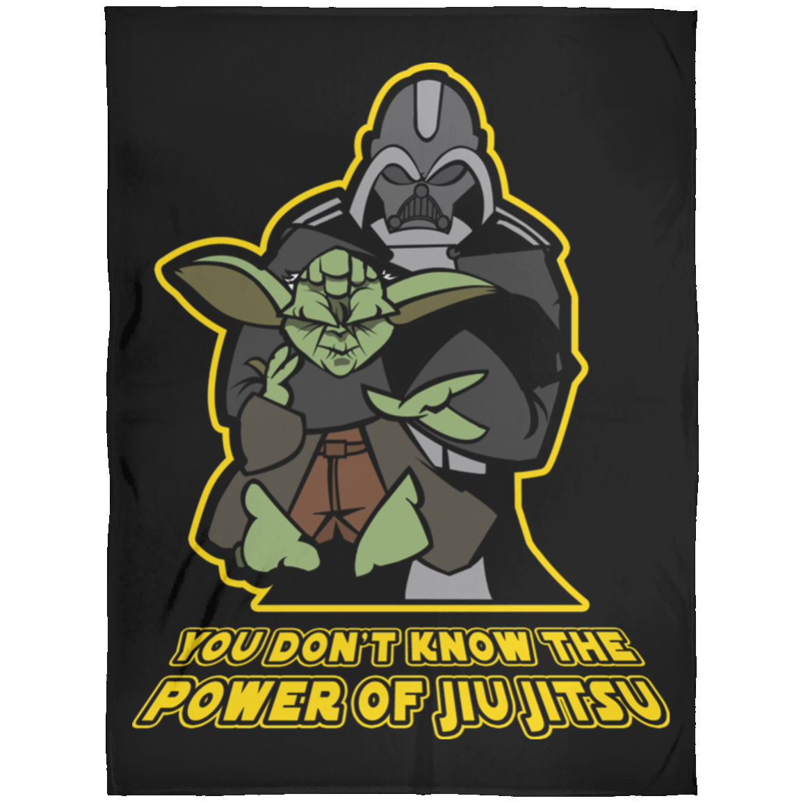 Artichoke Fight Gear Custom Design #20. You Don't Know the Power of Jiu Jitsu. Fleece Blanket 60x80