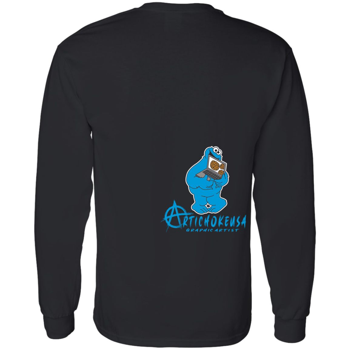 ArtichokeUSA Custom Design #55. DelEATing Cookes. IT humor. Cookie Monster Parody. 100% Cotton Jersey Knit T-Shirt