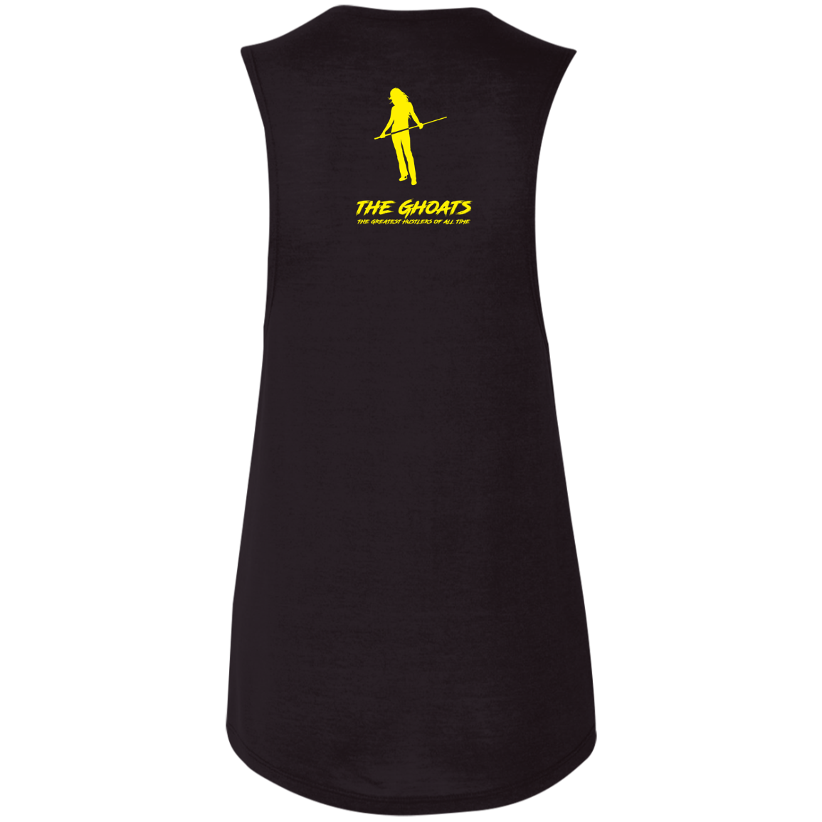 The GHOATS Custom Design. #34 Beware of Sharks. Play at Your Own Risk. (Ladies only version). Ladies' Flowy Muscle Tank