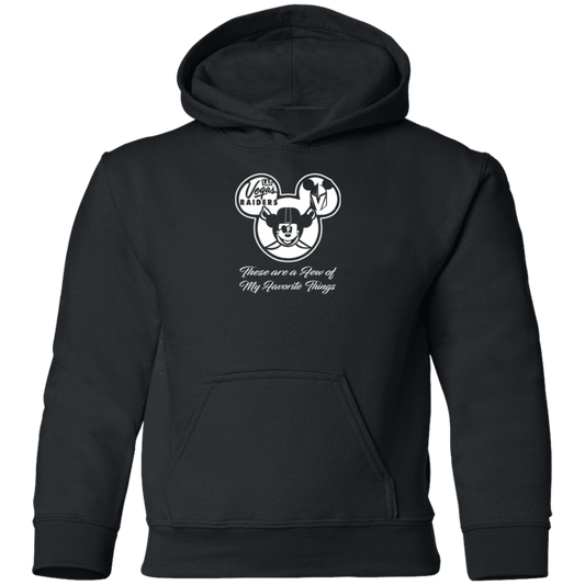 ArtichokeUSA Custom Design. Las Vegas Raiders & Mickey Mouse Mash Up. Fan Art. Parody. Youth Pullover Hoodie
