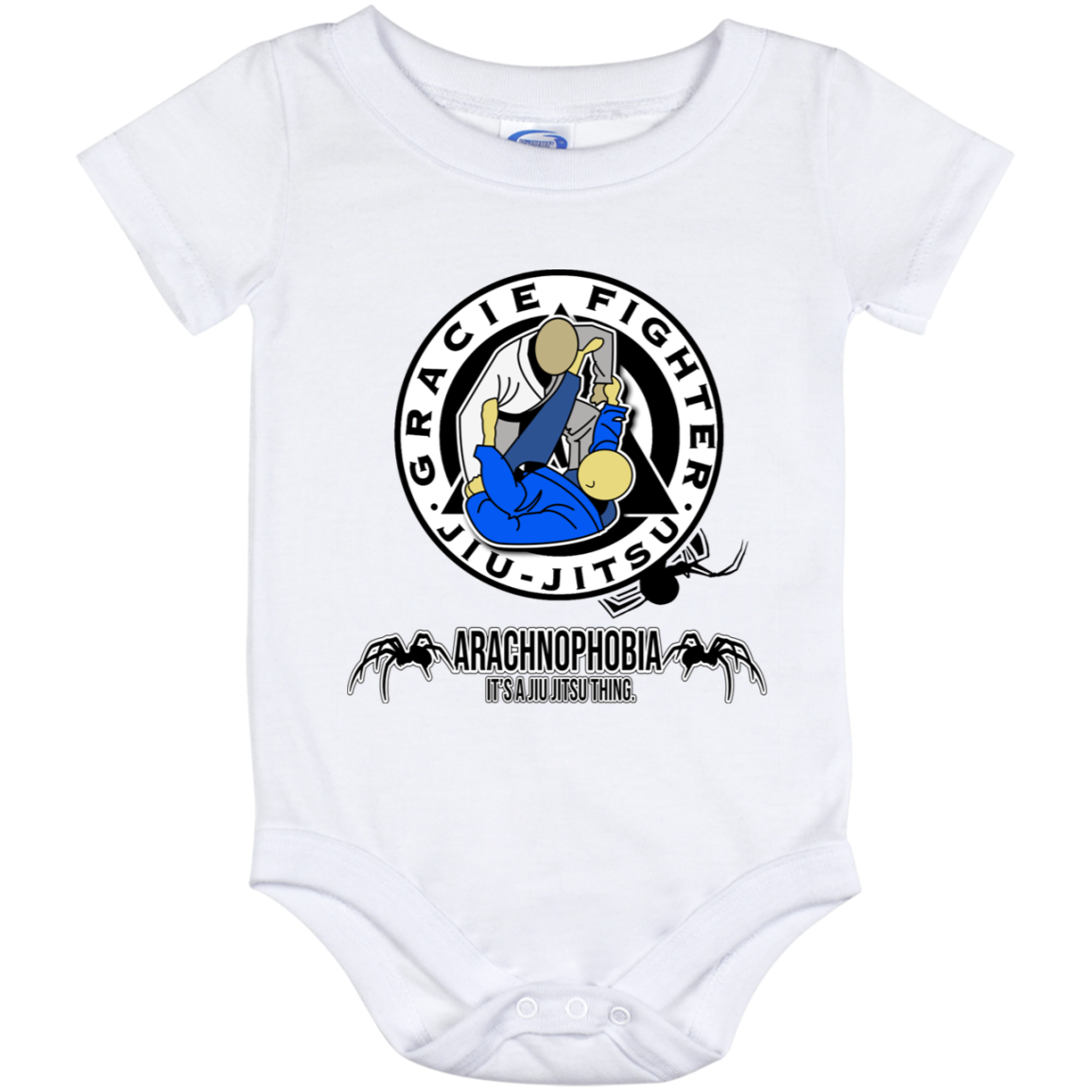 Artichoke Fight Gear Custom Design #1. Arachnophobia. It's A Jiu Jitsu Thing. Spider Guard. BJJ. Baby Onesie 12 Month