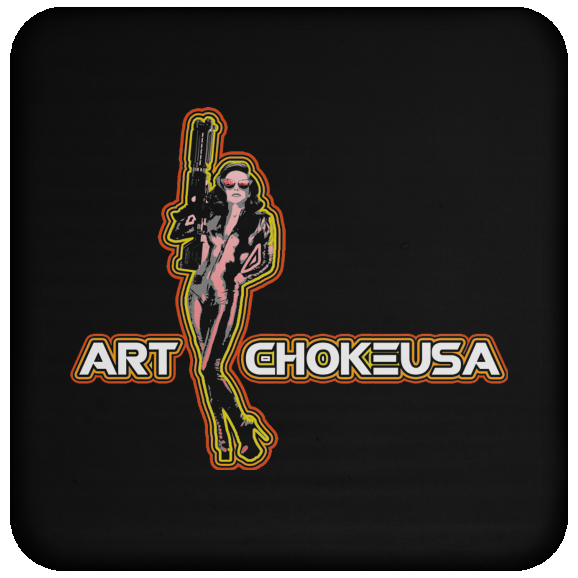 ArtichokeUSA Character and Font design. Let's Create Your Own Design Today. Mary Boom Boom. Coaster