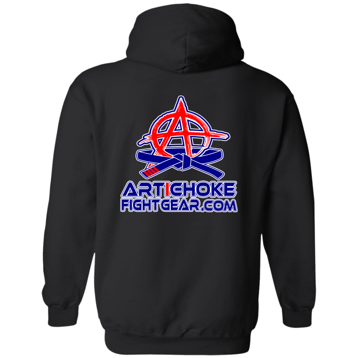 Artichoke Fight Gear Custom Design #4. MLB style BJJ. 50/50 Blend Pullover Hoodie