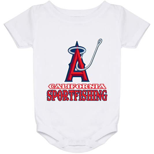 ArtichokeUSA Custom Design. Anglers. Southern California Sports Fishing. Los Angeles Angels Parody. Baby Onesie 24 Month