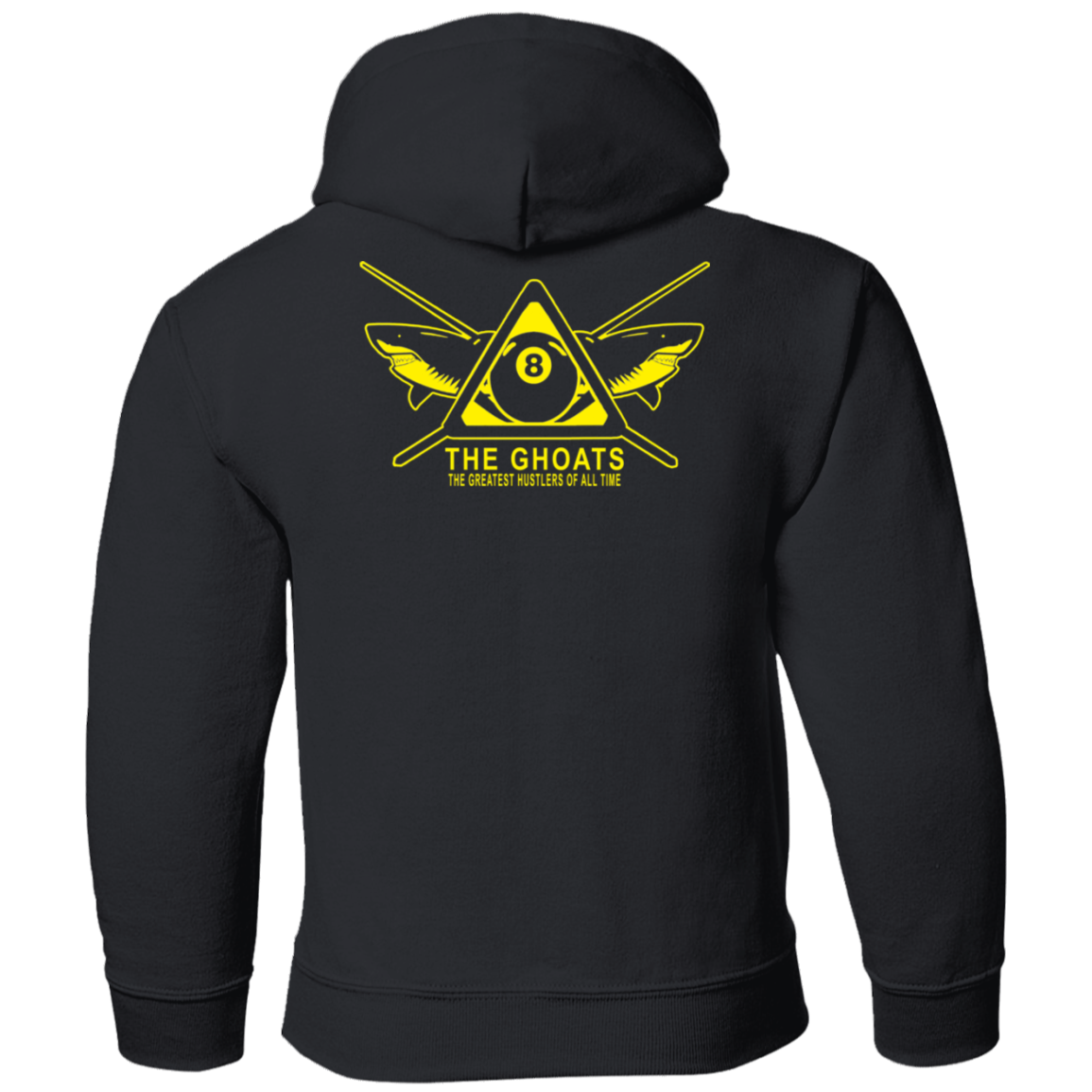 The GHOATS Custom Design #35. Beware of Sharks. Shoot at Your Own Risk. Youth Pullover Hoodie